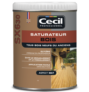 Saturateur bois extérieur SX630 CECIL PROFESSIONNEL Chêne cl | Espace Emeraude